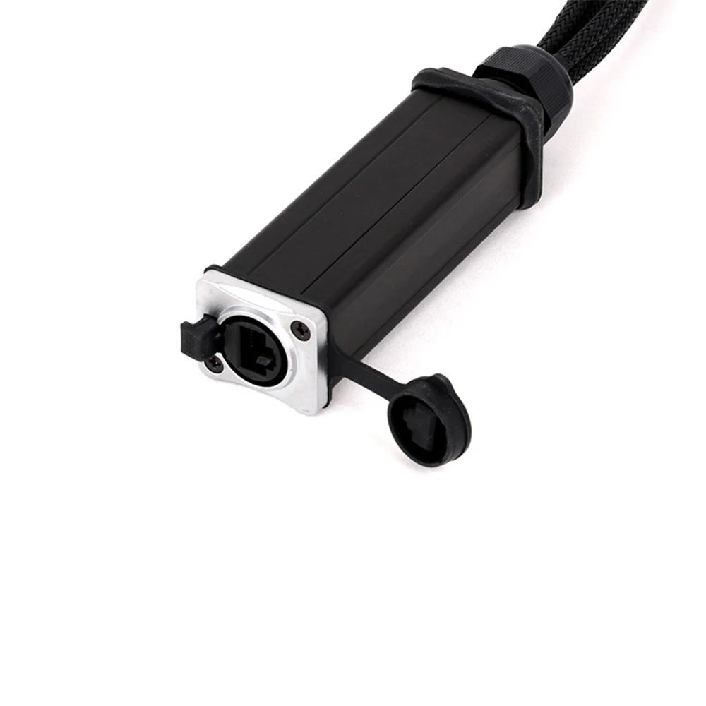 4-канальный 3-контактный соединительный кабель XLR для оплетки Ethercon с сетевым