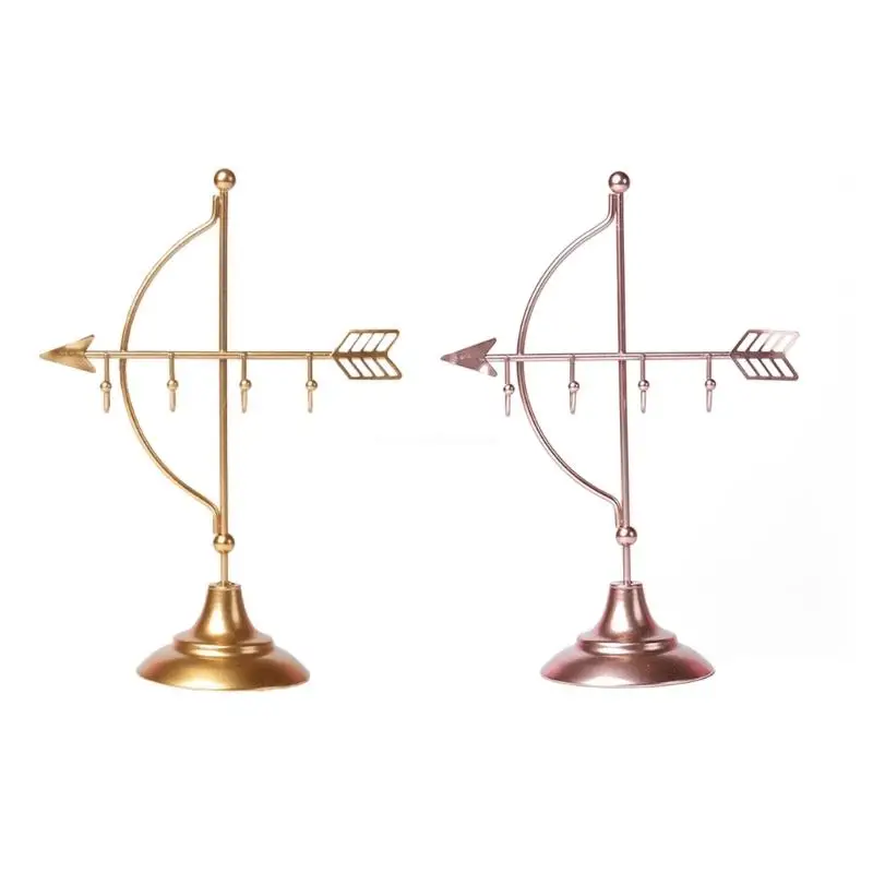 

Jewelry Holder Metal Display Rack Vanity Jewelry Display Stand Necklace Holder for Bedroom Dresser Vanity Dropship