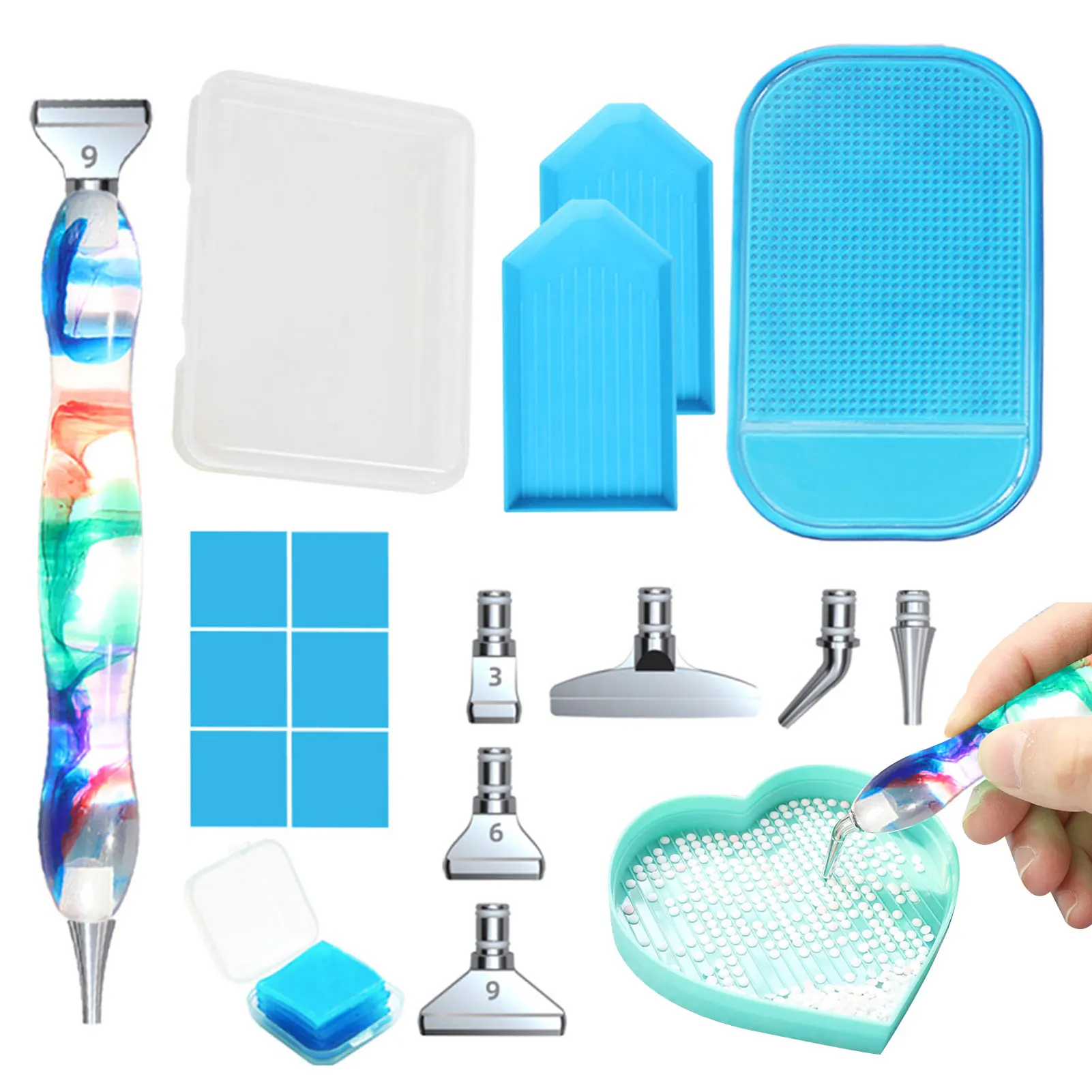 

5D DIY Diamond Art Painting Pen Accessories Set Beautiful Diamond Embroidery Tool Accessories Multifunctional Diamond Art Kit