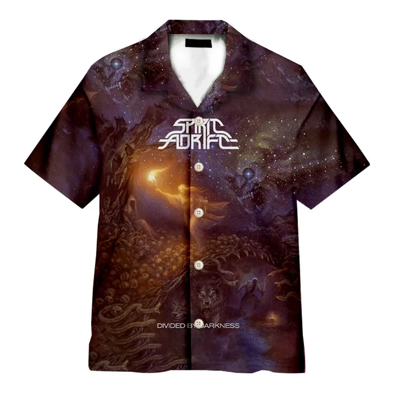 Рубашка Мужская/Женская с коротким рукавом и 3D-принтом