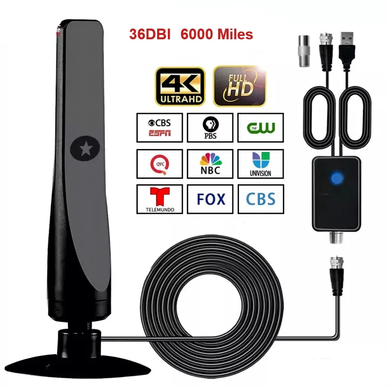 ТВ-антенна 36DBI для Smart TV в помещении