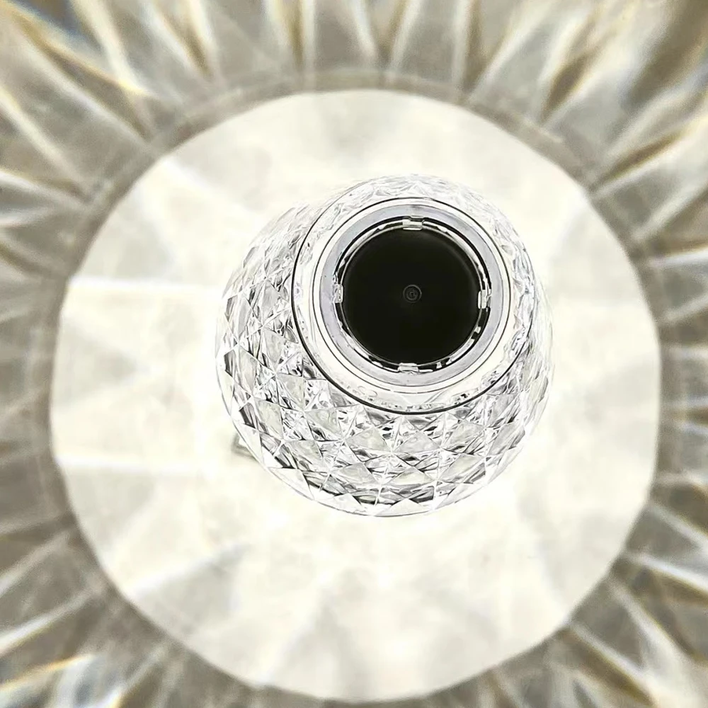 

Net Red Crystal Table Lamp Bedroom Acrylic Touch Lamp Diamond Atmosphere Bedside Lamp Dimming Romantic Decompress Charging