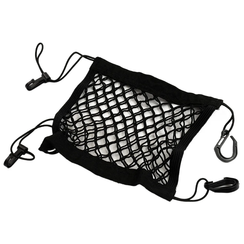 

Brand New Motorcycle Cargo Net Tool Accessory Bike Black Car Luggage Mesh Plastic Hooks Scooter Storage 23cmx30cm