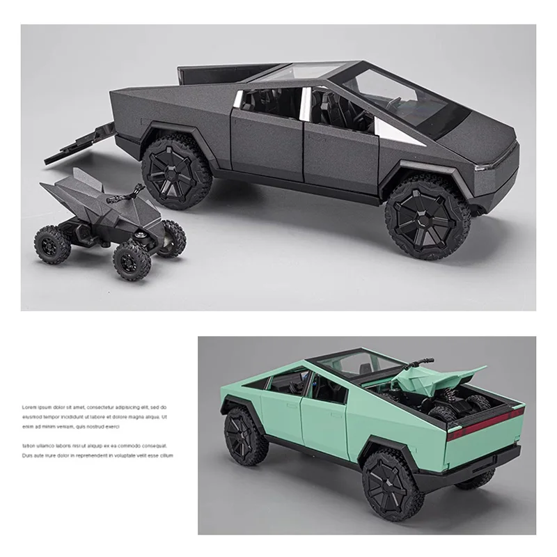 1/24 модели автомобилей Cybertruck TSL литые под давлением металлические цельные