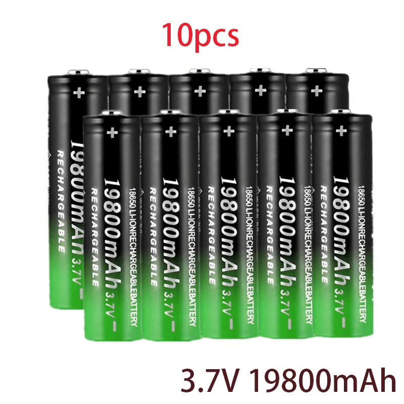

NEW 18650 li-ion battery 19800mah 3.7V large capacity rechargeable battery, for LED flashlights or electronic device batteries