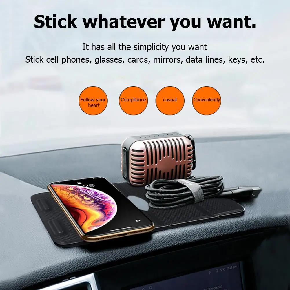 

Полиуретановая Нескользящая подставка для приборной панели автомобиля, держатель для стакана с водой, автостайлинг, универсальная устойчи...