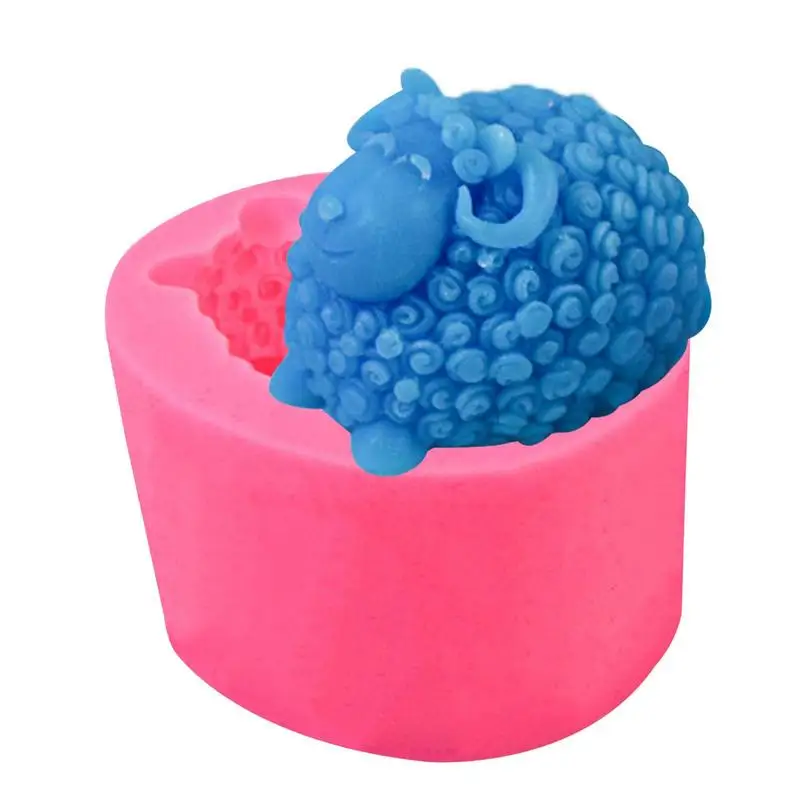 

Sheep Chocolate Mold Silicone Sheep Shape Candle Holder Resin Mold Silicone Mold 3D Modeling DIY Handmade Aromatherapy Candle