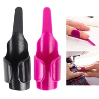sewing thread controller fingerthing pusher finger gloves adjustable finger extension crimping tool diy sewing garment accessory