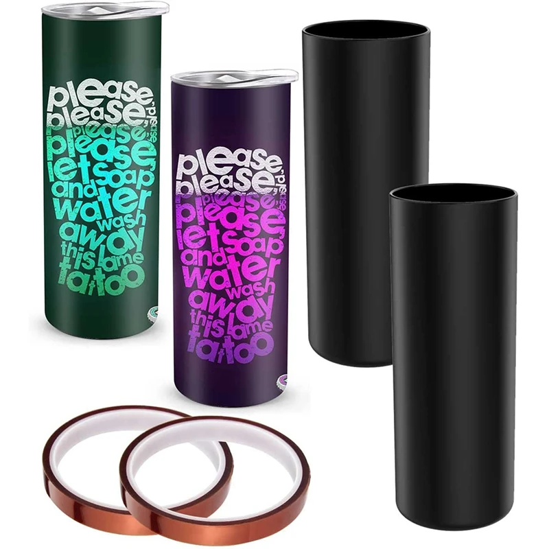 

Многоразовая силиконовая обертка для сублимационного облегающего тумблера 20 унций, 2 шт./упаковка