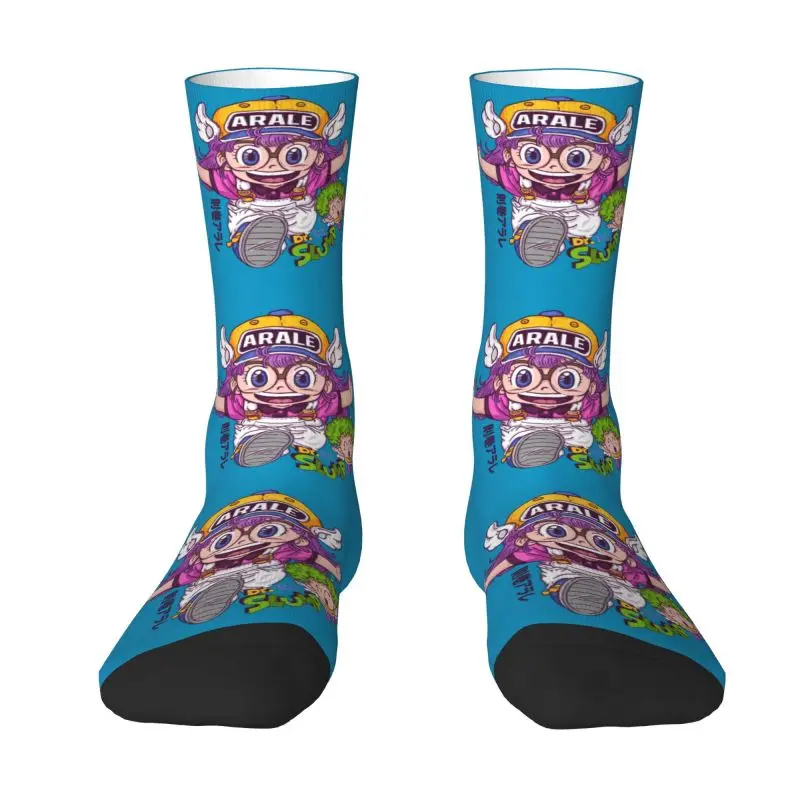 

Dr. Slump Mens Crew Socks Unisex Kawaii 3D Printing Arale Norimaki Japan Manga Dress Socks