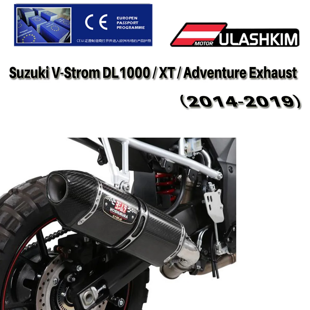 

Exhaust Slip-On For SUZUKI V-STROM VSTROM 1000 1050 V DL1000 DL1050 2020-2021 Motorcycle Exhaust Middle Pipe