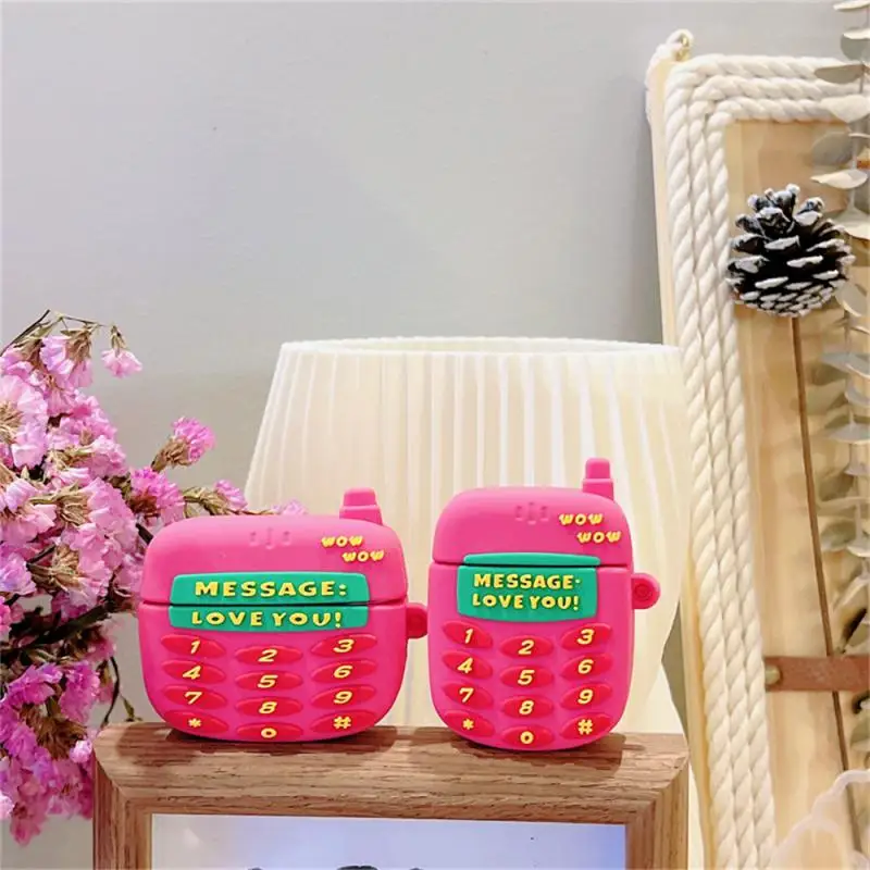 

Silicone Protective Case For Airpods1/2/3/pro Cute Creative Anti-scrach Skin-friendly Anti-fall Waterproof Earphone Accessories