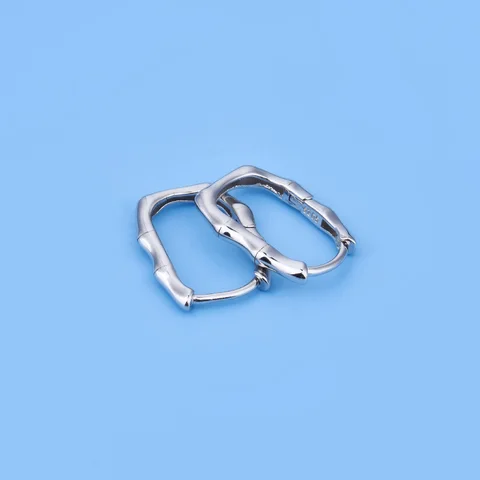 Серьги из стерлингового серебра 925 пробы, полый бамбуковый кулон, нефритовый кулон из нефрита, аксессуары ручной работы, сделай сам