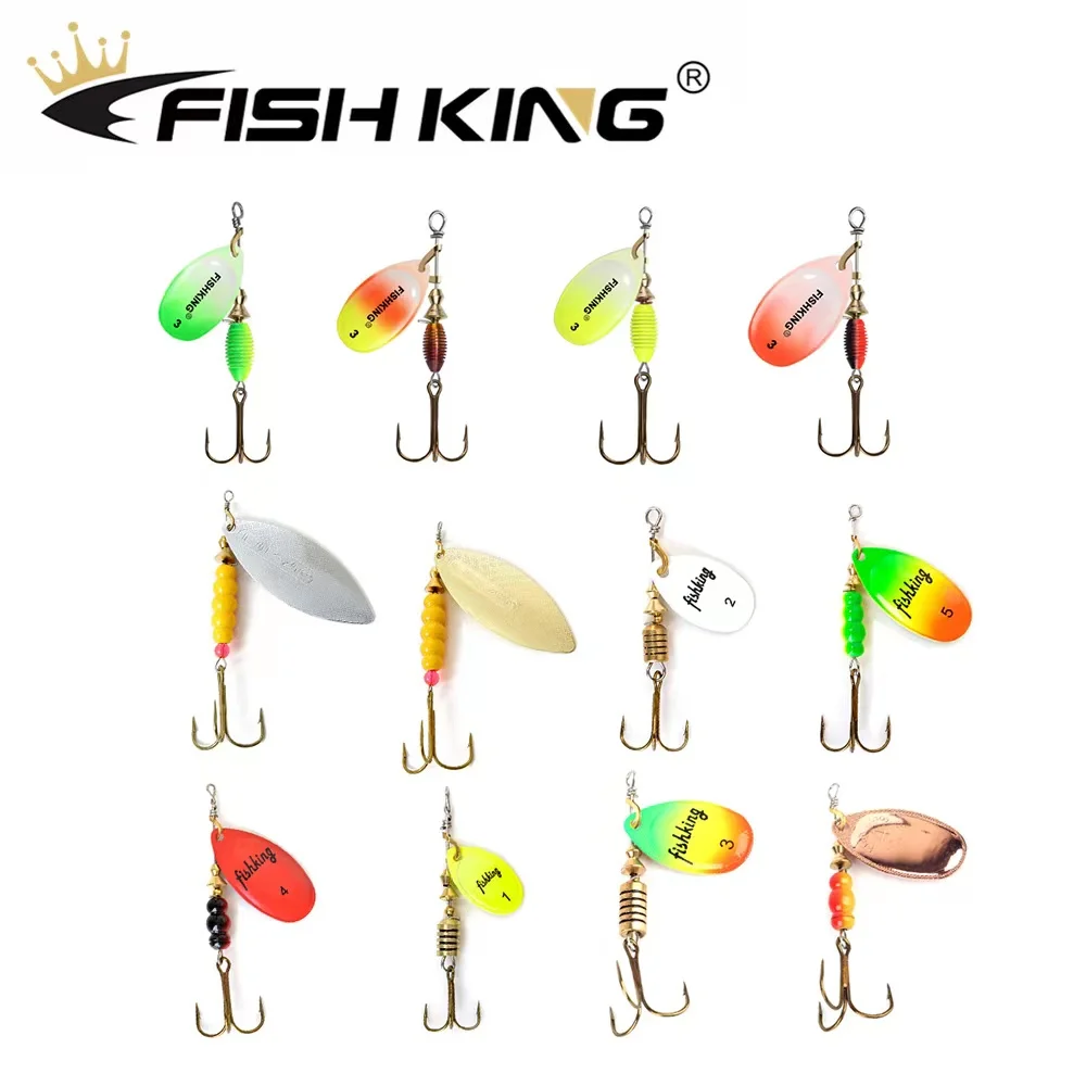 FISHKING искусственная приманка в виде ложки 1 шт. металлическая № 1-5 # рыболовная для