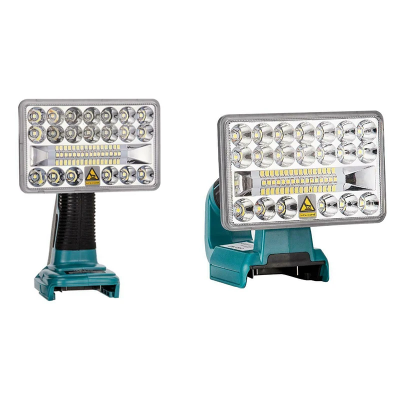 

GTBL 18V LED Flashlight Outdoors Spotlight Light for Makita BL1430 BL1830 Cordless