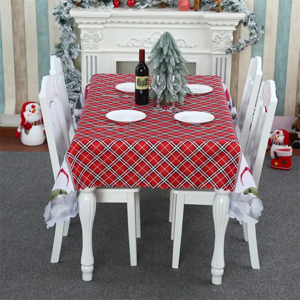 

Christmas Decorations Tablecloth Creative Elderly Printed Restaurant Tablecover 150 X 220cm Home Decoration For Holiday