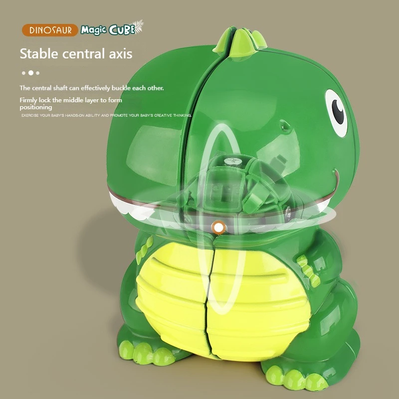 

Creative and interesting special-shaped dinosaur magic cube new strange animal modeling toy second-order magic cube