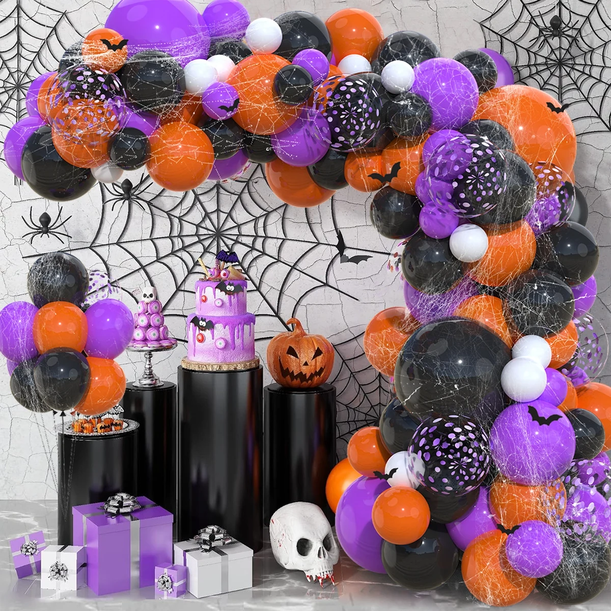 Искусственная гирлянда искусственное украшение для Хэллоуина дома паук летучая