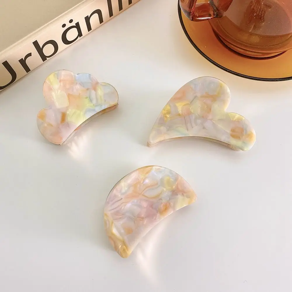 

Girls Semicircle All-match Cloud Acetate Catch Clip Female Hair Accessories Geometric Hair Claw Korean Style Hair Clip