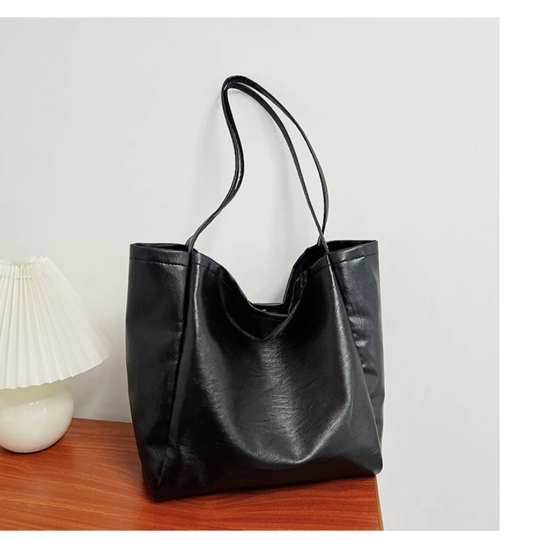 2023new Pu Leather laptop Bag Simple Handbags Famous Brands Women Shoulder Bag Casual Big Tote Vintage Ladies Crossbody Bags