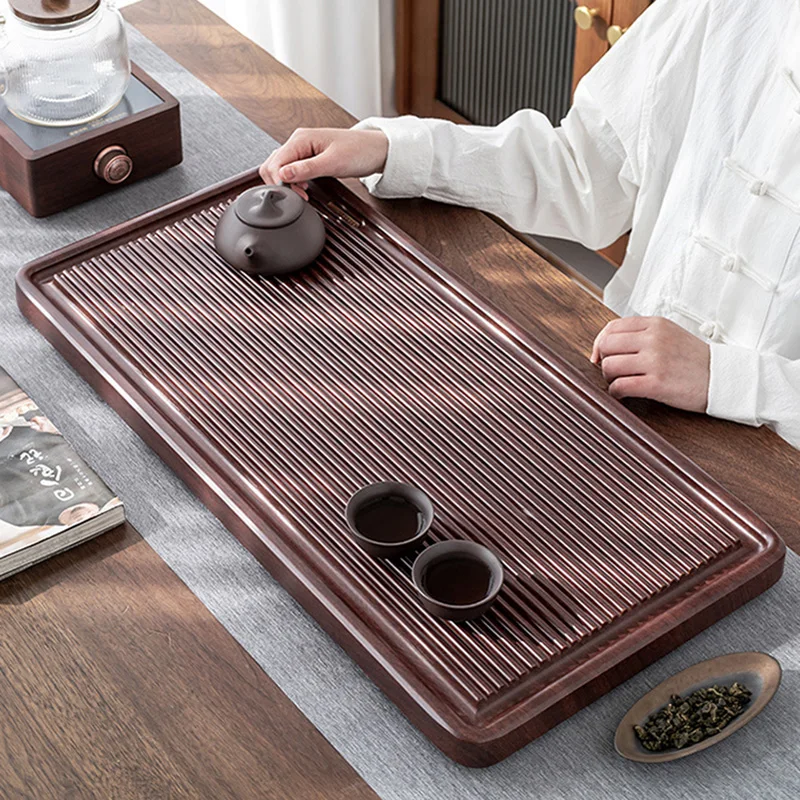 

Wooden Storage Tea Trays Water Chinese Infuser Luxury Serving Coffee Table Tea Trays Office Accessories Dienblad Teaware WW50TT