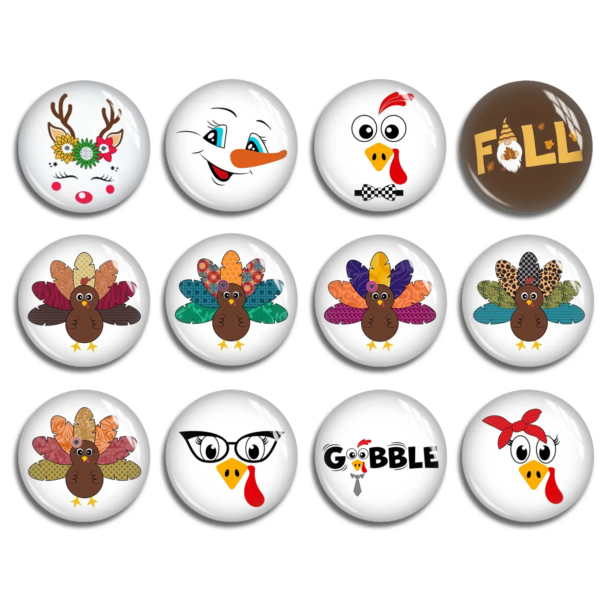 

Christmas Cabochon, Handmade Jewelry Materials Making Earring Backs, 12mm 16mm 20mm 25mm 30mm 40mm Picture Beads - FJ2373