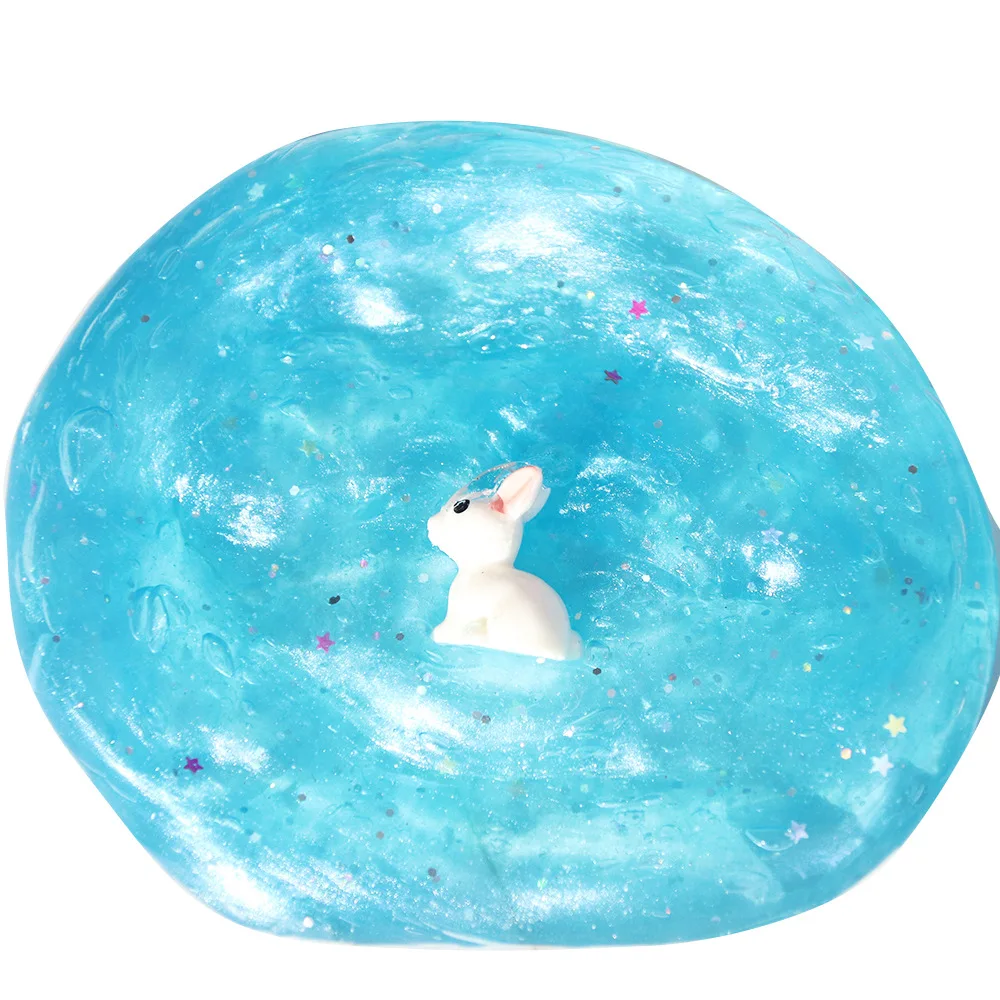 

Blue Ocean Color-blocking Slime Five Box Rabbit Mud Foaming Glue Crystal Mud Poke Poke Mud Relaxation Toy