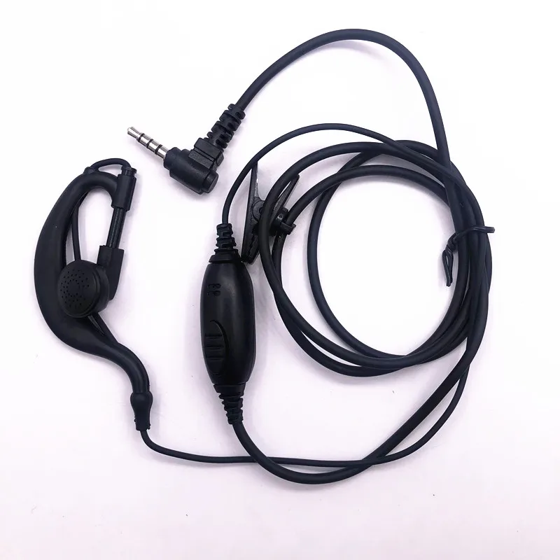 QVXN-QXEJ-4 Clip de hierro transparente para vigilancia portátil,, auricular PTT para Teléfonos móviles inteligentes