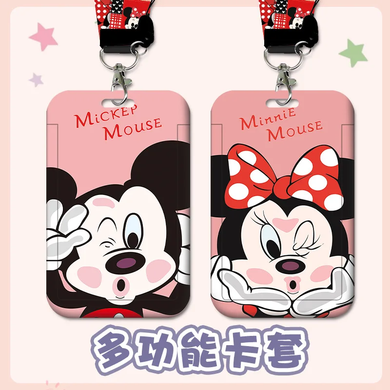 

Disney Mickey Mouse Student Card Set Bus Subway Meal Card Set Cartoon Mickey Minnie Card Set Work Permit Access Card Set