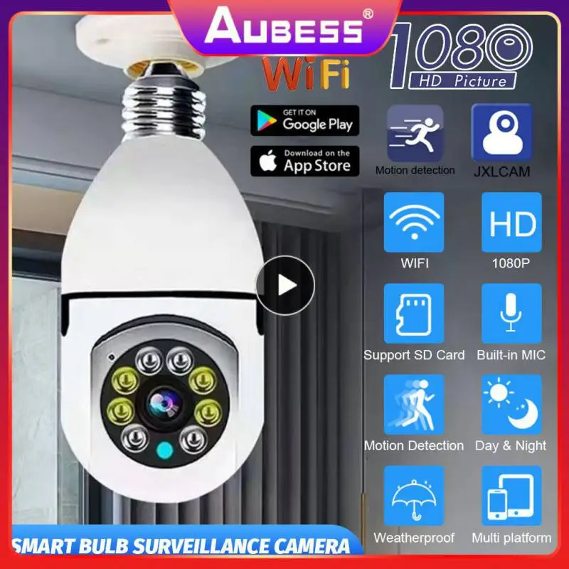 

Support Wifi Easy To Installed Bulb Surveillance Camera Suitable For Various Occasions 2.4ghz Wifi Is Supported Smart Bulb