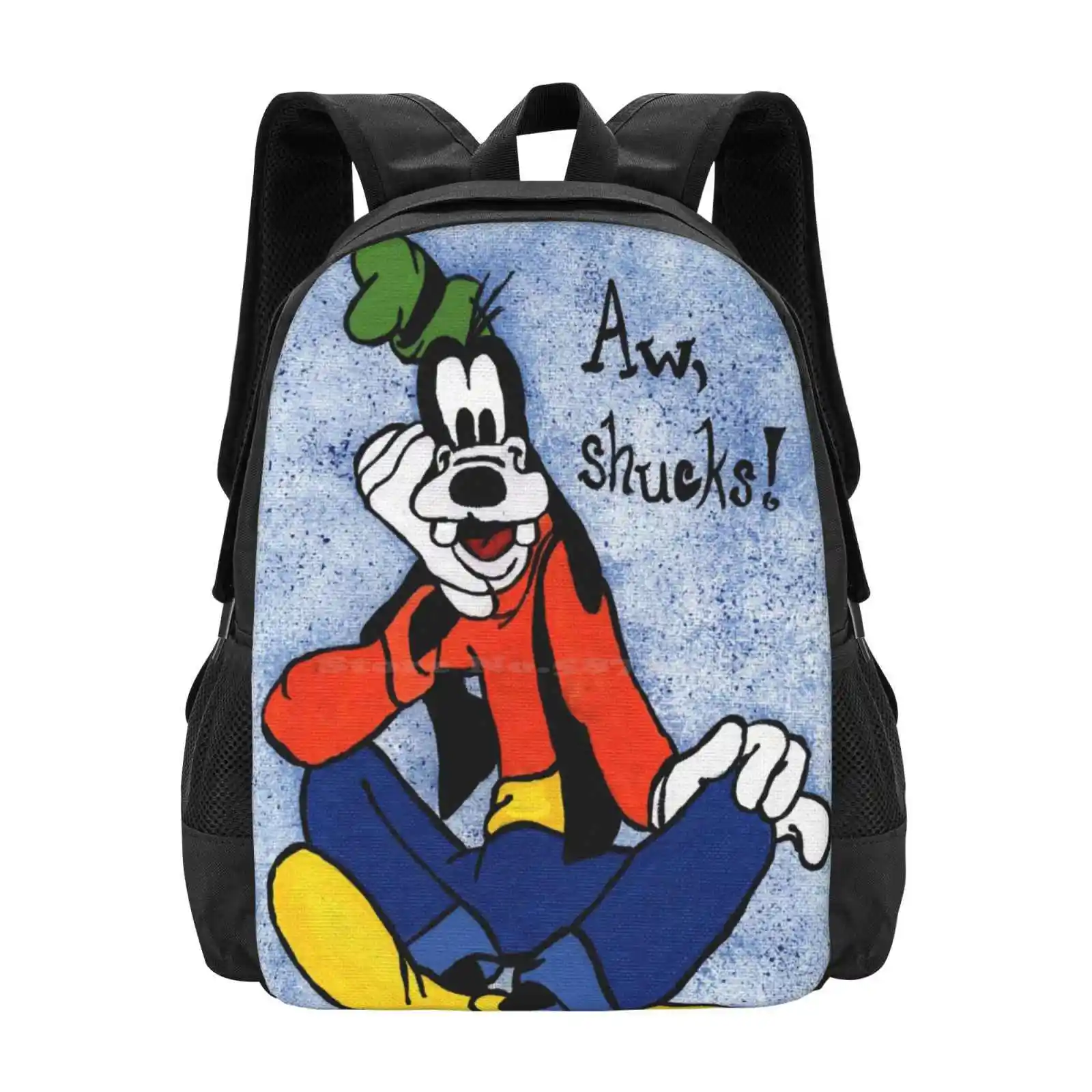 

Painting Backpacks For School Teenagers Girls Travel Bags Painting Aw Shucks My I Love Fan Hat Love Blue Background Speckle