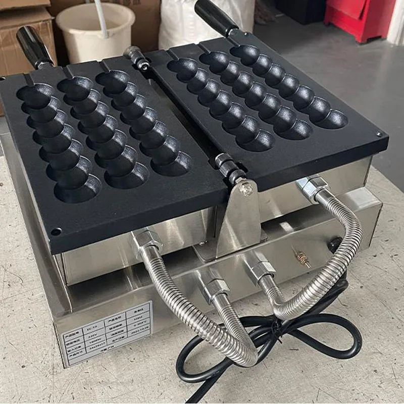 Коммерческая вафельница с 3 палочками 110 В 220 7 шариками антипригарная в форме шара