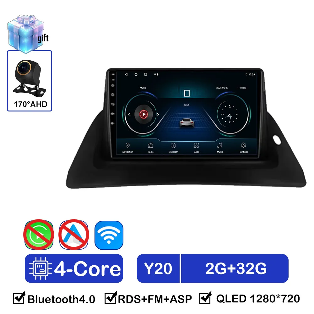 

Автомагнитола Android 16 для Renault Kangoo 2 2008-2018, мультимедийный видеоплеер с GPS, Carplay, Auto, без DVD, 4G, 2DIN