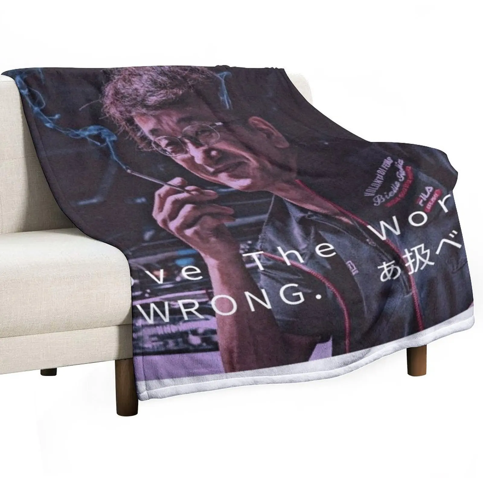 Одеяло для дивана кровати Хэллоуина Smokey Nagata доказать что мир неправильный цитата