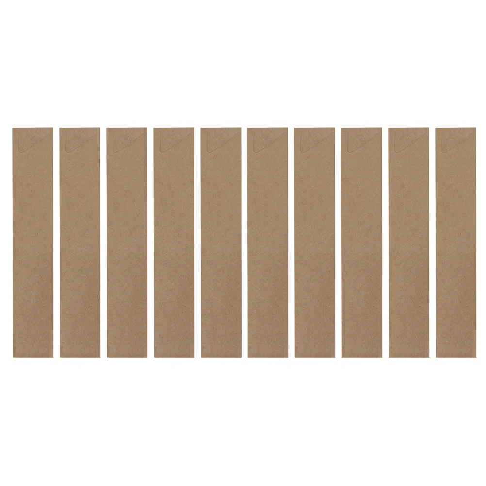 

100 Pcs Bag Paper Bulk Bags Disposable Chopsticks Packing Practical Cutlery Spoon Kraft Packaging Travel