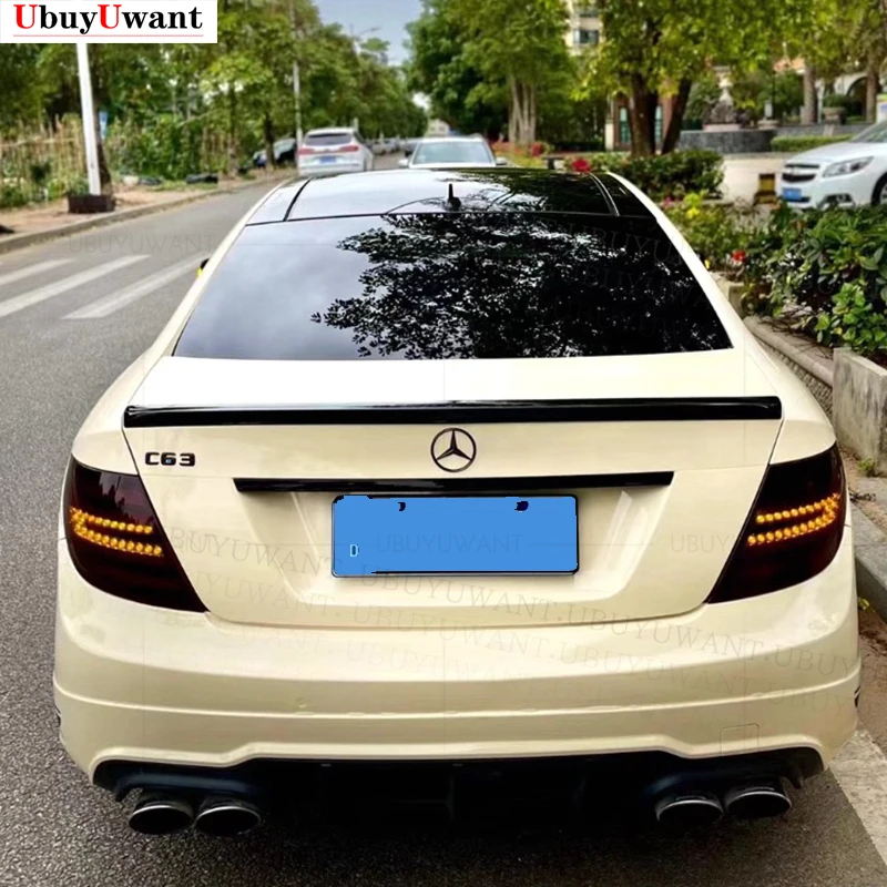 Крыло багажника для W204 Coupe 2 двери C-Class C180K C200 2008-2014 ABS Воздушный Черный