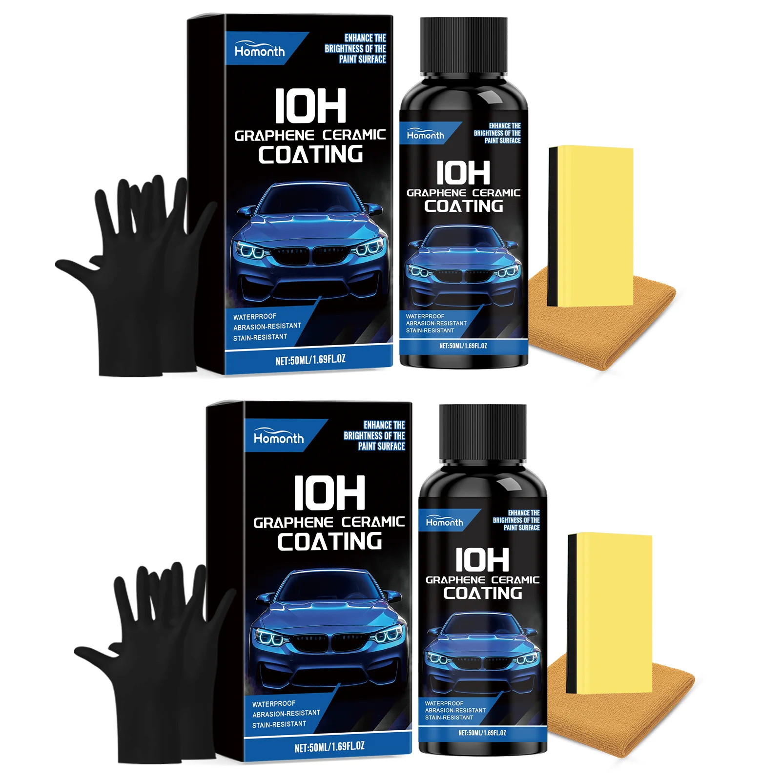 

Автомобильный Керамический Спрей Для Гидрофобного Нанопокрытия, Глянцевый Защитный Воск Для Краски, Набор Для Детейлинга Авто