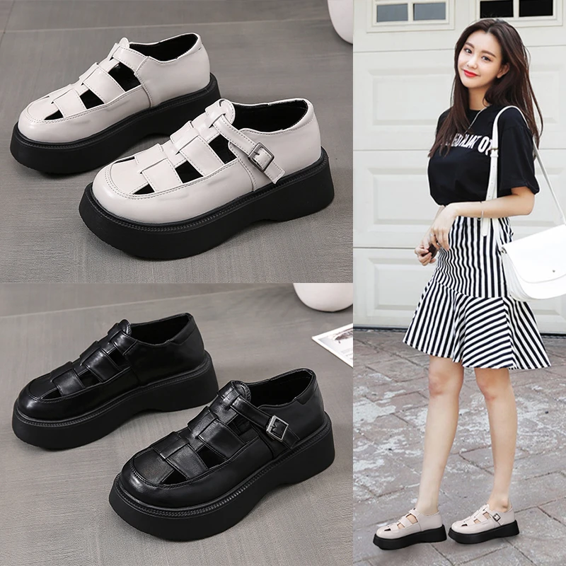 

Women's Thick Sole Roman Shoes High Heel Sandals Women's Shoes Summer Candy Color Non-slip EVA Sandals Vulcanized Shoes Mujer