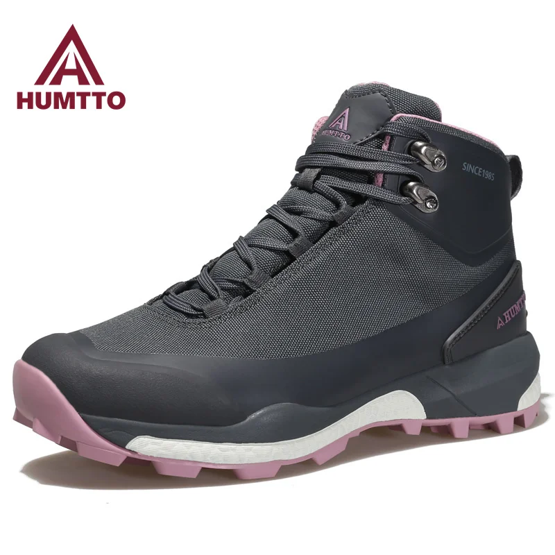 HUMTTO Hiking Boots for Women 2022 Winter Outdoor Sport Walking Tactical Safety Trekking Shoes Womens Waterproof Woman Sneakers