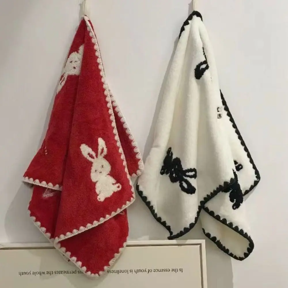 Washabale банное полотенце для лица 35x75 см мягкая впитывающая мочалка с кроликом и