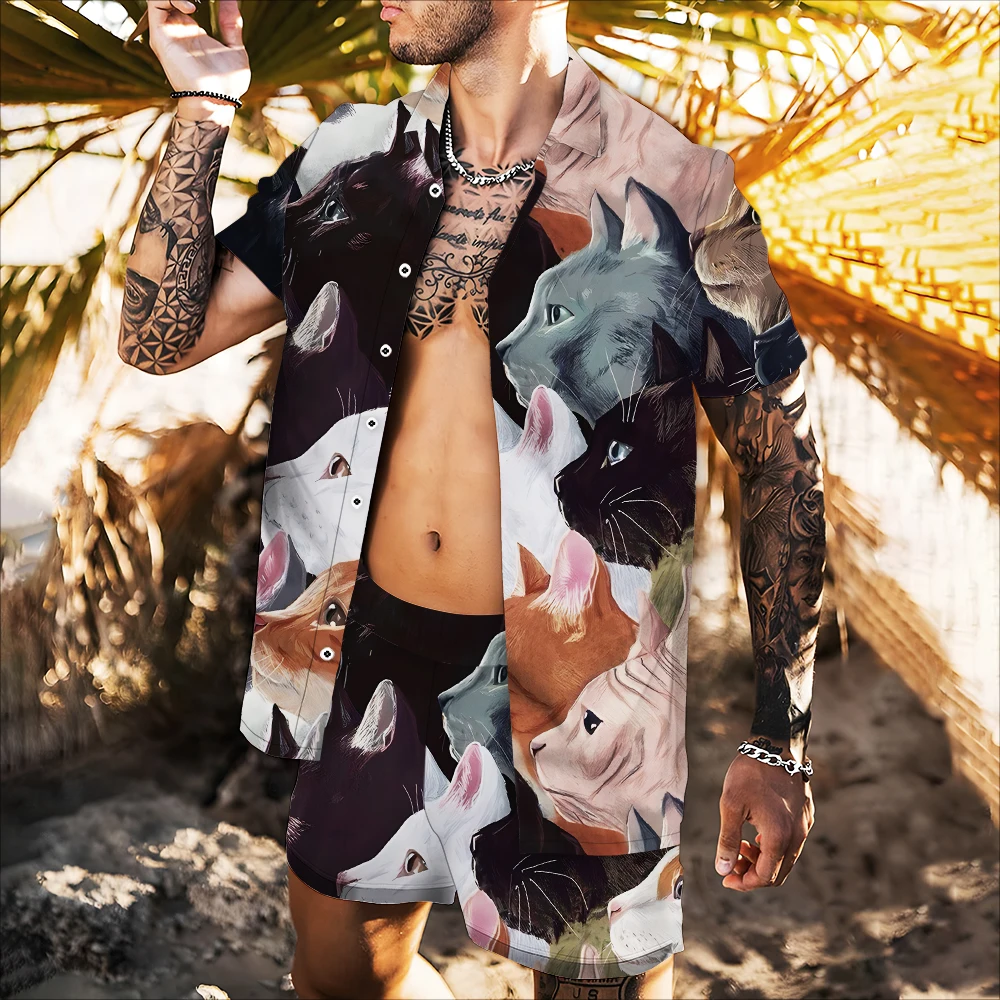 

Men's Jacket Spring 2022 3d Printing Hot Sale Lovers Couple Style Boyfriend Gift High Quality Anima Shirt
