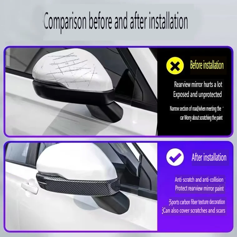 Стайлинг автомобиля ABS автомобильное зеркало заднего вида полоса с блестками