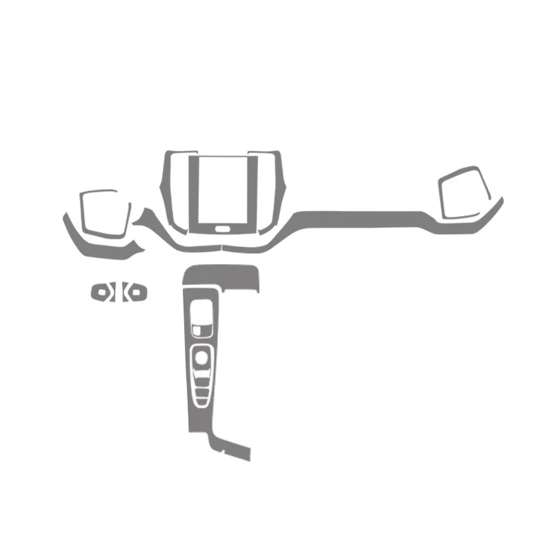 

Прозрачная пленка для Volvo XC60 2018-2023, тройная центральная консоль, экран для навигатора BC, автомобильный аксессуар