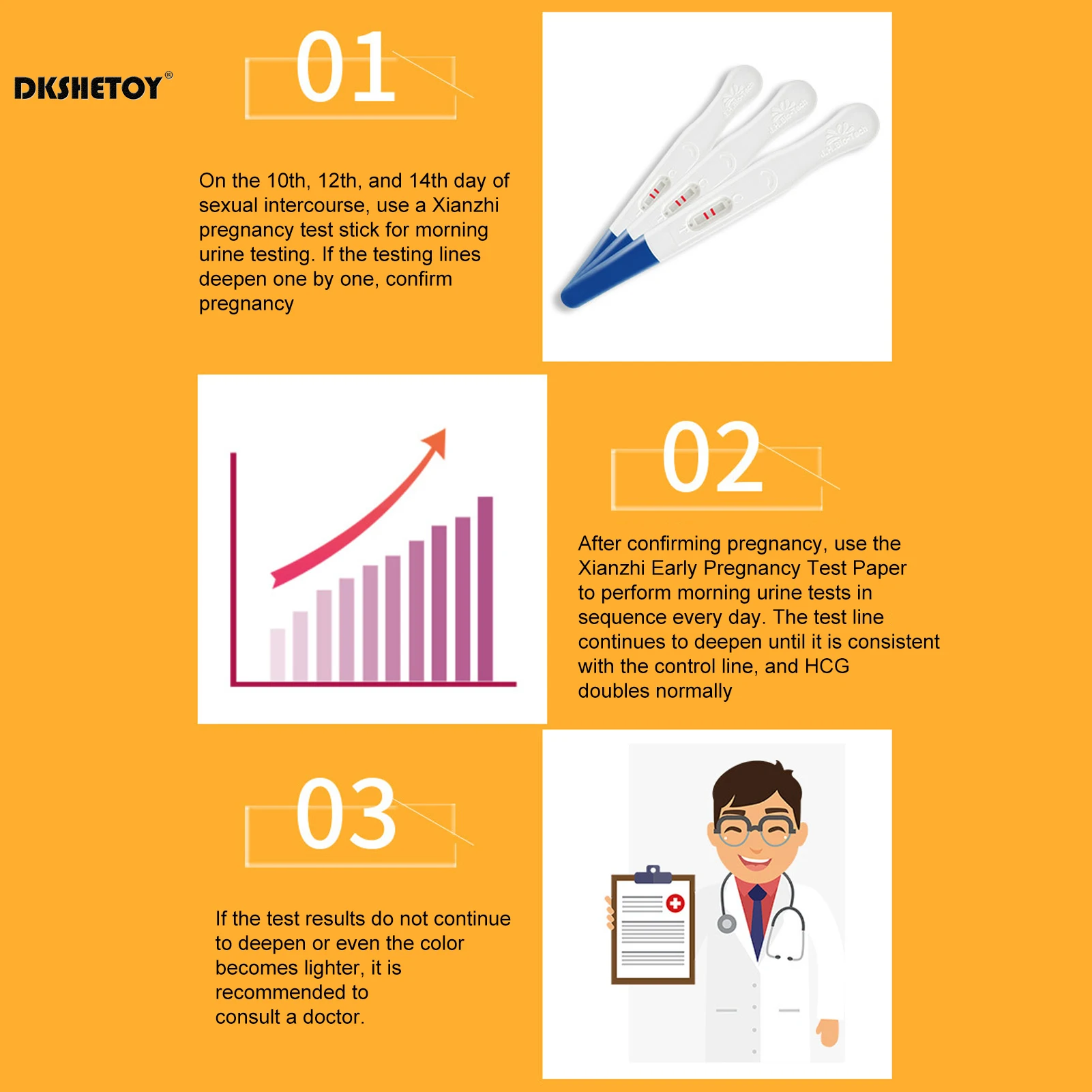 Высокоточный HCG тест на беременность ручка для женщин обнаружение мочи женский