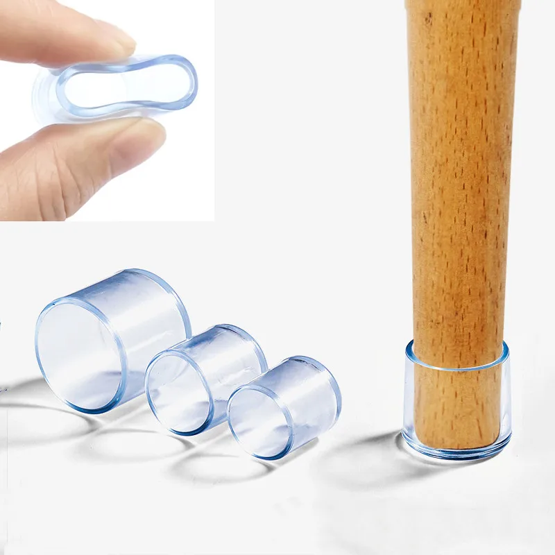 

Колпачки для ножек стула, резиновые протекторы для ножек, Нескользящие прозрачные чехлы для стола, заглушки для мебели, выравнивающие ножки, домашний декор, 16 шт.