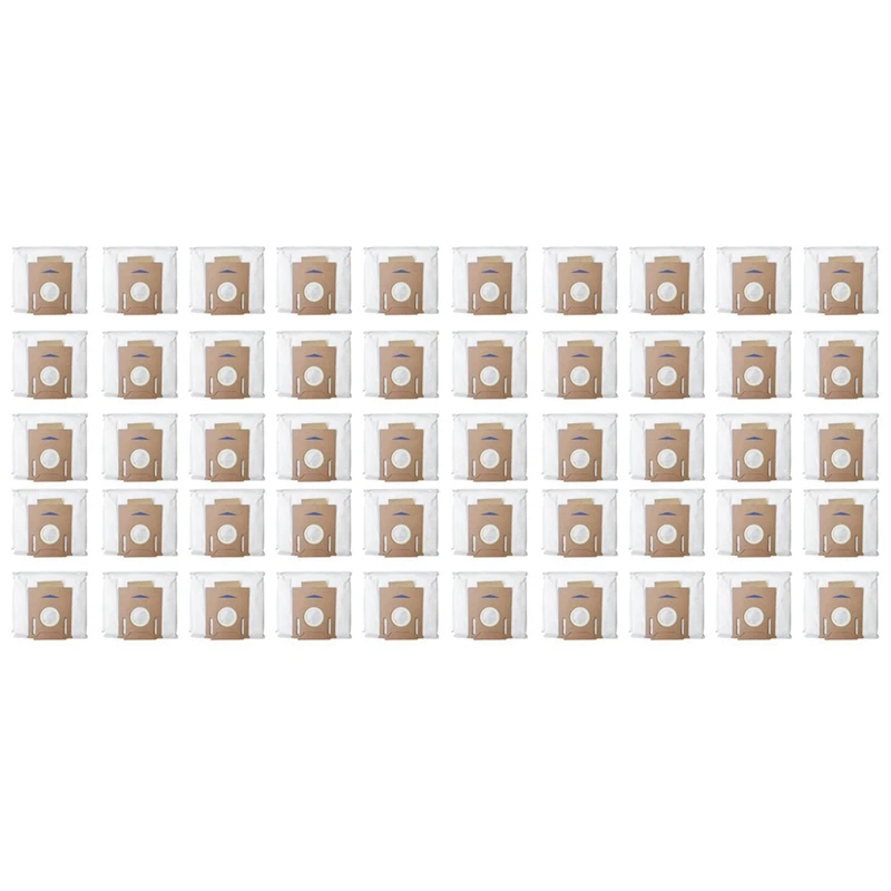 

Top Sale 50 Pack Vacuum Dust Bags For Ecovacs Deebot Ozmo T8 & T8 AIVI Robot Vacuum Cleaner Replacement Accessories