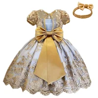 Baby Girls Lace Dresses 1 2 Year Birthday Party Tutu Christening Gown Newborn Baptism Clothes Infant Christmas Princess Costume
