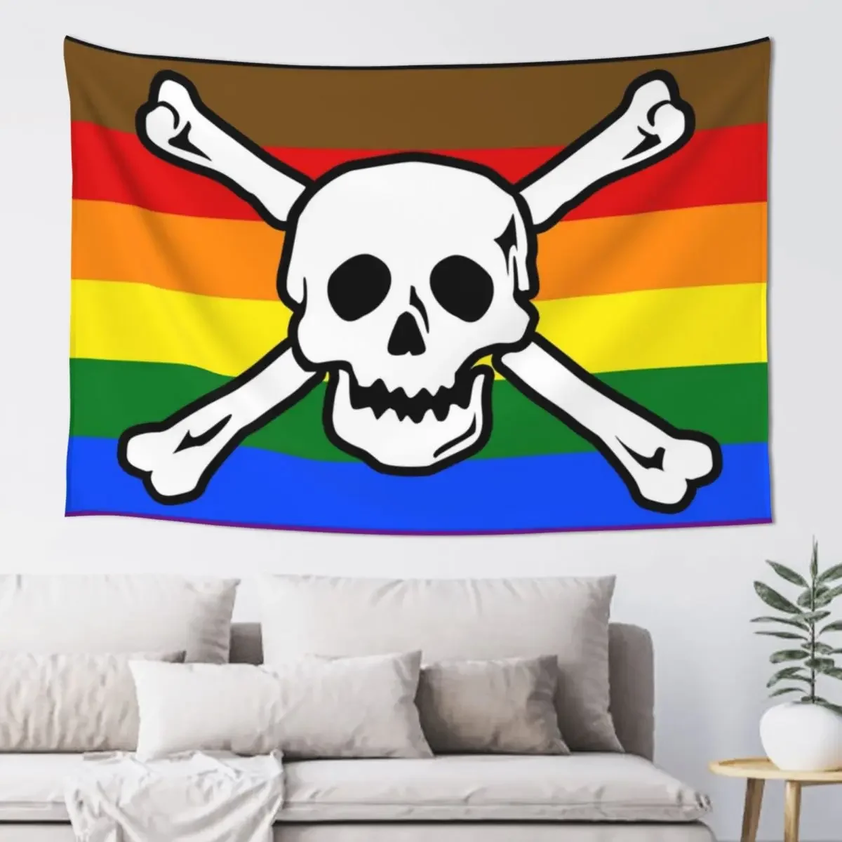 Гей-пиратская гордость (филадельфия/флаг QPOC) гобелен декор комнаты для девочек