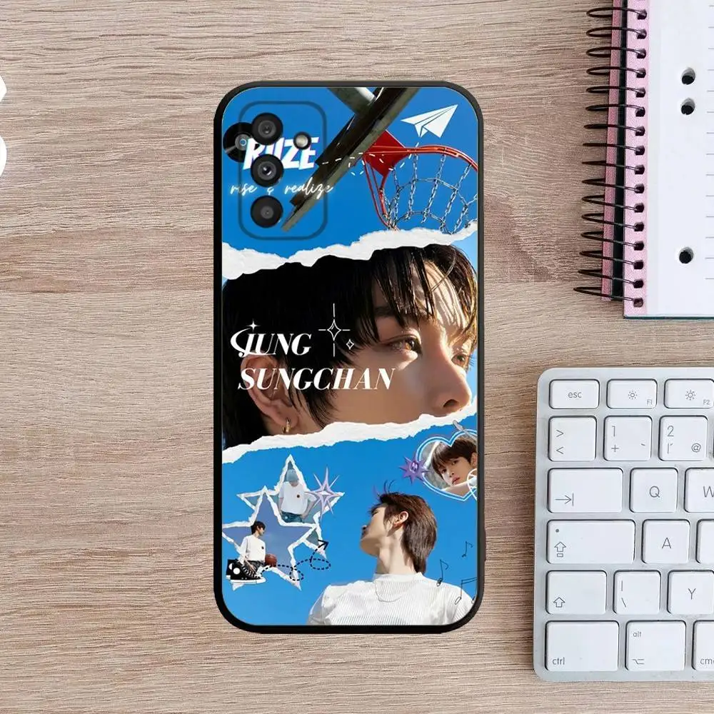 Чехол для телефона Kpop-R-Riize Wonbin для Samsung Galaxy A13,A21s,A22,A31,A32,A52,A53,A71,A80,A91, мягкий черный чехол (art.: 3920d06520215) - 3920d06520215