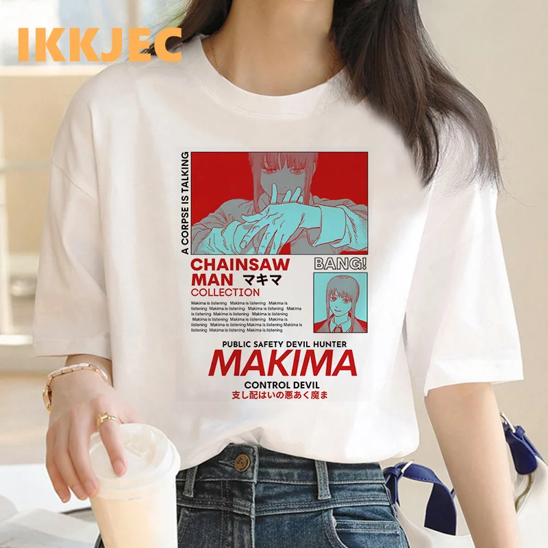 

makima clothes women tumblr couple grunge aesthetic ulzzang tshirt vintage